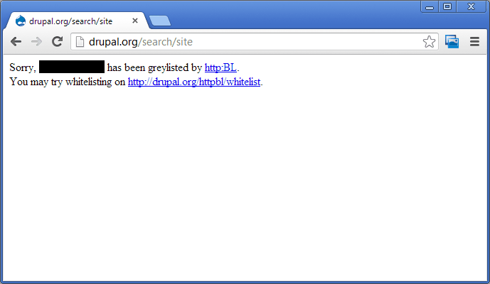 Graylist на Drupal.org